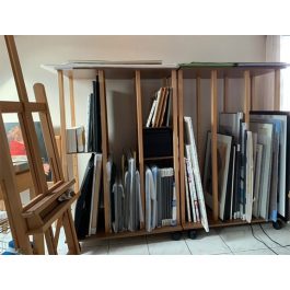 Meuble rangement chassis et toiles Troyes
