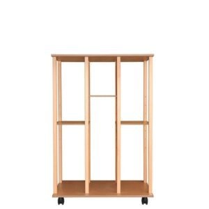 Leinwandaufbewahrung mit Rollen 154 cm mit 3 Brettern